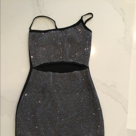 I.AM.GIA Aurora Diamante Black Dress XS - Picture 2 of 10